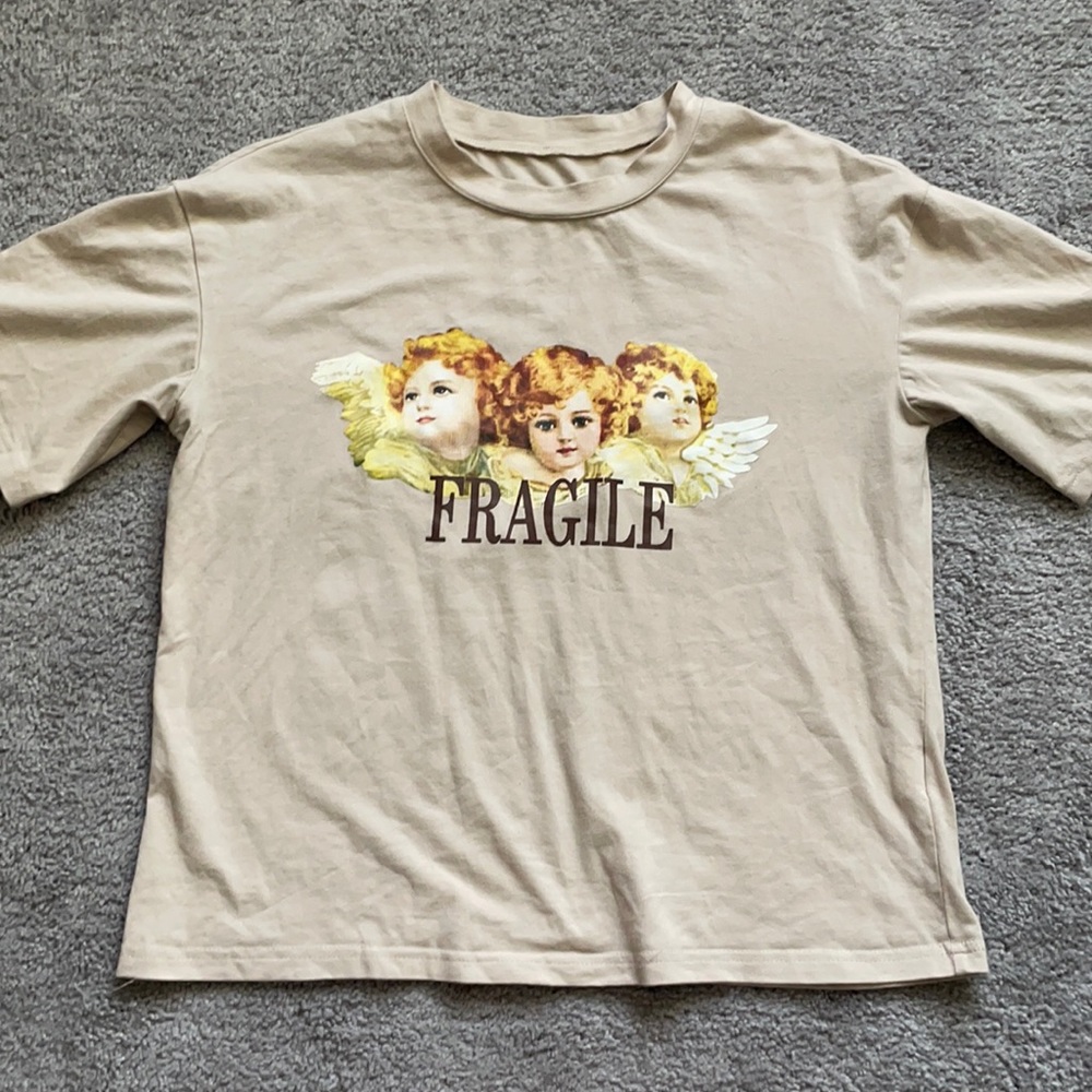 beige angel t shirt